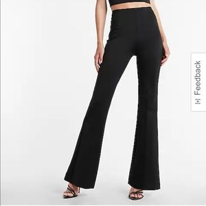 Express Super High Waisted Body Contour Black Flare Pant VGUC Size large